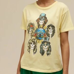 DAYDREAMER | Guns N Roses UK Tour '87 Ringer Tee - Yellow